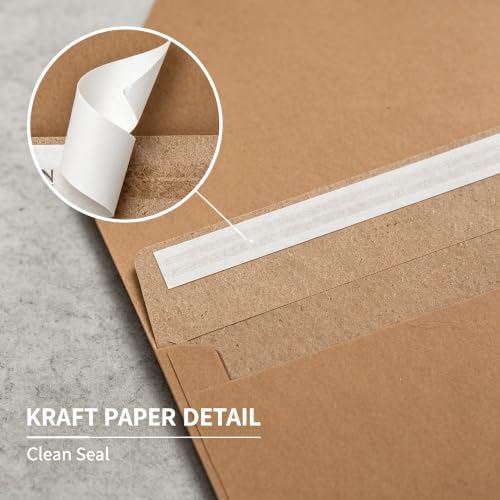 MOS Kraft Invitation Envelopes A4 (4.25 x 6.25 Inch) 500 Pack - Image 5