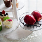 Wooden 4 Tiered Cupcake Stand Rustic Beaded Tower for 50 Cupcakes Party - Image 6