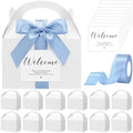 Maitys 24 Set Welcome Boxes for Wedding Guests 9x6x6 Gable Boxes Light Blue by Maitys