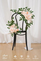 2pcs Babypink Deluxe Welcome Sign Artificial Flowers Wedding Backdrop Garland Hanging Floral Arrangements for Ceremony Reception Entryway Board Sweetheart Table - Image 5