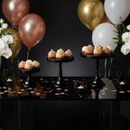 Black 3Pcs Metal Round Cake Stand Set 8/10/12 Inch Dessert Display - Image 5