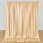 20ft x 10ft Wrinkle Free Champagne Backdrop Curtains for Parties Weddings, Thick Silky Polyester Fabric Photo Backdrop Drapes, 4 Panels 5X 10 ft Background Cloth for Birthday Baby Shower Photography - Image 7