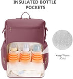 CEI-CEI Neoprene Diaper Bag Backpack Large Newborn Baby Maternity Bags Waterproof Travel Tote for Mom Dad with Insulated Pockets,Changing Pad - Image 2