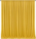 10 x 10 Feet Gold Backdrop Curtain for Partie, Background Curtains for Photoshoot, Birthday, Wedding, Halloween, Thanksgiving, Christmas Day, New Year Party Decorations 5Ft x 10Ft, 2 Panels by ZEBMOON