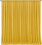 10 x 10 Feet Gold Backdrop Curtain for Partie, Background Curtains for Photoshoot, Birthday, Wedding, Halloween, Thanksgiving, Christmas Day, New Year Party Decorations 5Ft x 10Ft, 2 Panels by ZEBMOON