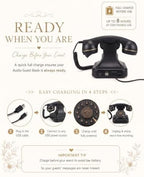 Audio Guest Book Phone for Weddings, 32GB Voice Recorder, Black - Image 3