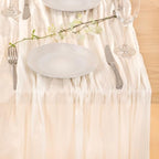 Ivory Cheesecloth Table Runner Farmhouse Fall Table Runner 10ft, 8 Pack - Image 6