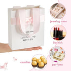party greeting 50Pcs Wedding Gift Bags for Bridal Shower Bulk with Bow - Image 4