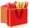 Addblu 24 Pack Red Large Gift Bags with Handles & 72 Tissue Papers by Unknown