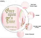 Once Upon a Time Backdrop, Pink Fairytale Castle, 8x6ft - Image 5