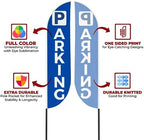 Parking Sign feather flag Pole Kit for Outdoor by Mavis Printing | 15 FEET Long Polyester Outdoor Banner Flag for Easy Hang | HD Print Swooper Flag Pole Mount to Celebrate Parking | Made in USA. - Image 4