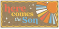 Big Dot of Happiness Here Comes The Son Kraft Paper Banner, Boy Boho Baby Shower Banner, Printed Brown Paper Party Sign Decoration – 1 Count by BigDotofHappiness