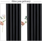 20ft x 10ft Wrinkle Free Black Wedding Backdrop Curtains for Party Bridal Shower Reception Decorations Black Fabric Curtain Backdrops Drapes for Photography Baby Shower Birthday Background - Image 7
