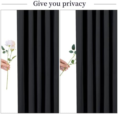 20ft x 10ft Wrinkle Free Black Wedding Backdrop Curtains for Party Bridal Shower Reception Decorations Black Fabric Curtain Backdrops Drapes for Photography Baby Shower Birthday Background - Image 7