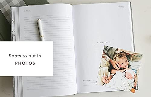 Promptly Journals, A Complete Childhood History: From Pregnancy to 18 Years Old (Aloe Green, Leatherette) | Baby Book and Pregnancy Journal | Baby Memory Book - Image 4