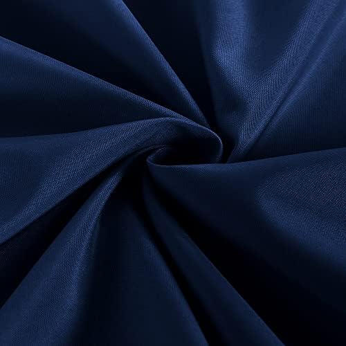 Obstal 2 Pack Table Clothes for 6 Foot Rectangle Tables - Water Resistant Washable Fabric Polyester Rectangle Table Cover Protector for Wedding, Banquet and Trade Shows, 72L x 30W x 30H Inches, Navy - Image 6
