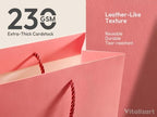 Vitalizart Large Paper Gift Bags With Handles & Ribbon Bows Thick Texture - Image 3
