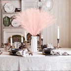 obbsie 150PCS Pink Faux Pampas Grass Decor, 21.6" Fluffy Vase Filler - Image 6