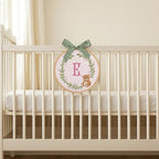 Embroidery Baby Name Sign, Personalized Welcome Baby Hoop Sign with Bow, Custom Baby Name Sign for Hospital, Infant Baby Shower Gifts New Parents (10) - Image 6
