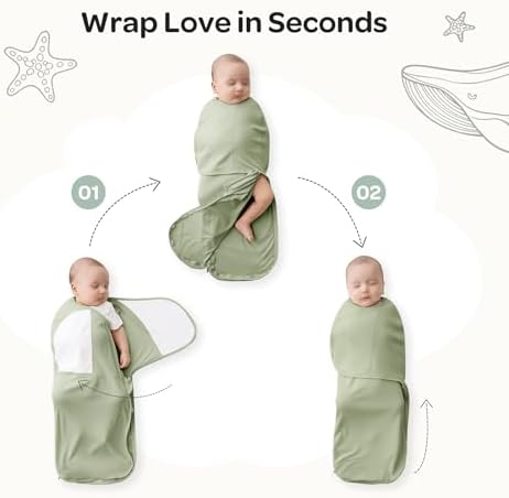 Momcozy Swaddles for Newborns, Quiet Fastener Swaddle for Infant 0-3 Months - Image 6
