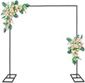 Metal Adjustable Square Arches Backdrop Heavy Duty Wedding Stand by IKULE