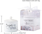 Kate Aspen Sugar, Spice and Everything Nice Ceramic Sugar Bowl - Set of 12 - Hostess Guest Gift, Party Souvenir Favor & Decorations for Baby Showers Party - Image 5