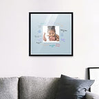 Poster Palooza 16x16 Black Autograph & Signature Picture Frame With Blue Square Opening Photo Mat for 5x5 Pictures - With Pens, UV Acrylic & Foamboard Backing - Image 6