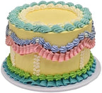 NICE PURCHASE Realistic Fake Birthday Cake Fake Food Bakery Shop Display Model Party Decoration Pro Cake Faux Replica Cake (6 inch wide & style F) by Nice+purchase