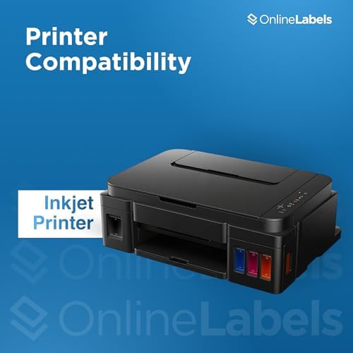 OnlineLabels 8.5" x 11" Sticker Paper - Waterproof Matte - Inkjet Only - Image 5