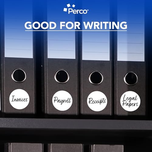 Perco White Perforated Round Circle Dot Sticker 3-Inch Labels — 3 Rolls, 1,500 Stickers - Printable Labels for Logos, Pricing, Instructions & Product Info - Made in USA - Image 6
