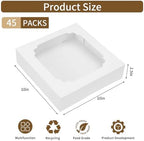 Moretoes 45pcs Pie Boxes 10 Inch, Auto-Popup Bakery Boxes with Window, - Image 2