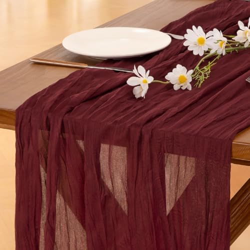 15 Pack Cheesecloth Table Runner Fall Boho Gauze Wedding Party Home Decor - Image 2