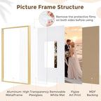 Signature Picture Frame 18x18, Aluminum Signable Frame with Glass, Gol - Image 4