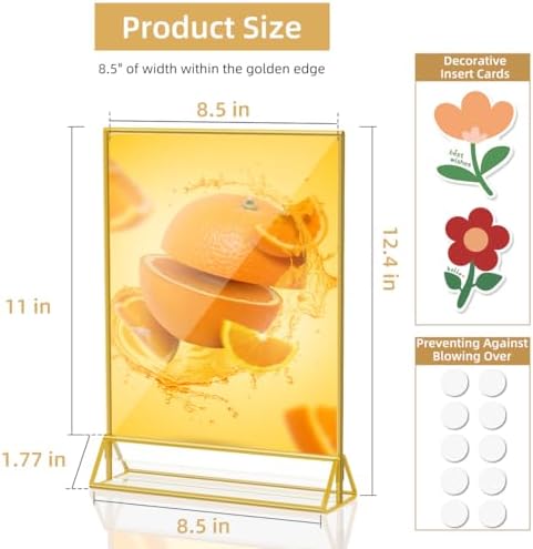 PPH-Sisy Acrylic Sign Holder 8.5X11 Double Sided Table Flyer Holder , Plastic Acrylic Display Stand for Home Office Shop Restaurant (12pcs) - Image 3