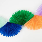 Meri Meri Rainbow Honeycomb Fan Party Banner (Pack of 1) - Image 3