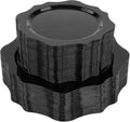 realluck 100Pcs Black Plastic Plates for 50 Guests by Realluck