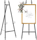 Heavy Duty Large Easel Stand for Mirror Display Wedding Sign(Black 47'') by HAOVON