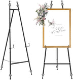 Heavy Duty Large Easel Stand for Mirror Display Wedding Sign(Black 47'') by HAOVON