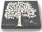 MuralMax Personalized Wedding Signing Tree Canvas Guest Book Wall Art by MuralMax