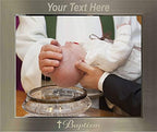PersonalizationStreet - Religion Occasions: Baptism Personalized 8" x 10" Horizontal Champagne Metal Photo Frame with Free Custom Engraving, Shipping and Photo Print of Your Special Photograph - Image 2