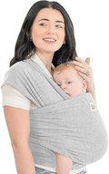 KeaBabies Baby Wrap Carrier, All in 1 Original Baby Carrier (Light Heather) by KeaBabies