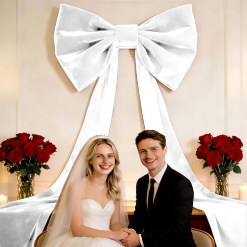 Luxury Giant Velvet Bow Decor Oversized Wall Bow Decorations Bow Decorative for Room Wall Party Birthday Backdrop Baby Shower Decor Front Door Patio Outdoor Wedding Arch - Image 4
