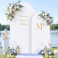 White Arch Cover Set of 2-7.2 and 6ft Arch Backdrop Cover Spandex Wedding Arch Stand Covers for Bridal Shower Wedding Baby Shower Birthday Party Ceremony Banquet Photo Background Decorations by Suppromo