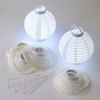 Ashland 8" White Paper Lantern Set - Image 4