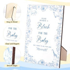 114Pcs Baby Shower Blocks Game Kit, 52 Wooden Blocks, 24 Paint Markers - Image 3