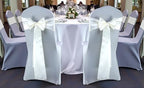 MDS® Pack of 75 Satin Chair Sashes for Wedding & Events – Ivory - Image 2