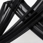 Sheer Gauze Wedding Arch Draping Fabric 29" x 20 FT 4 Panels Black - Image 3