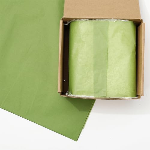 JarThenaAMCS 600 Sheets Sage Green Tissue Paper Green Gift Wrapping Paper Solid Color Decorative Art Tissue for DIY Crafts Birthday Baby Shower Party Home Decor, 14 x 20 Inch - Image 6