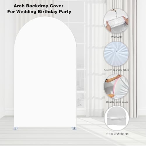 Arch Backdrop Cover Sweet As Can Bee Birthday Party Chiara Arched Stand Stretchy Fabric Covers Honeycomb Yellow Baby Shower Parties Decorations (4x7.2ft,GX1992) - Image 7