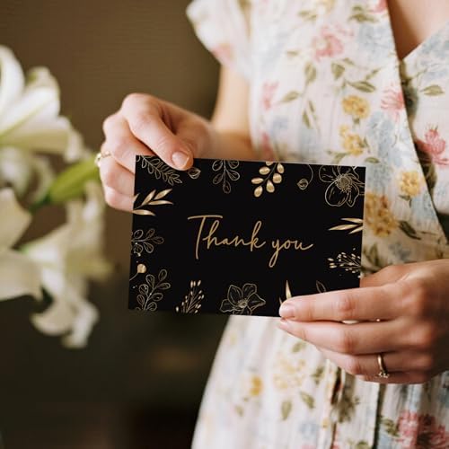 108 Pack Pre-Folded Floral Thank You Cards with Envelopes, 6 Designs - Image 5